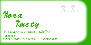 nora kmety business card